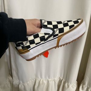 Vans platform checkerboard stacked
